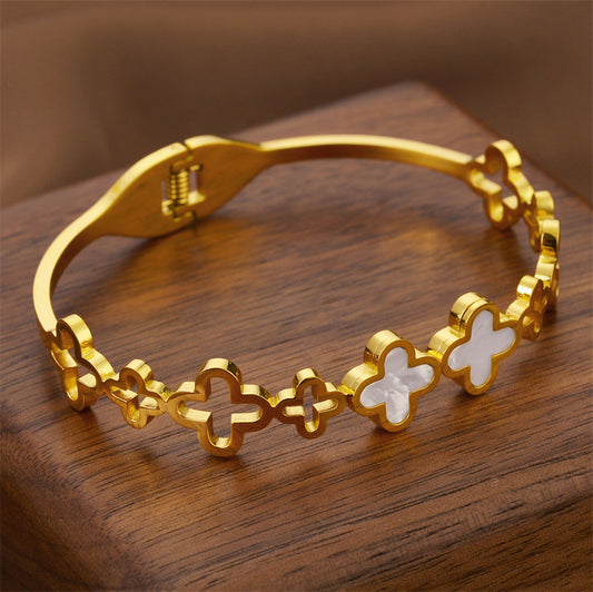 Luxury Design Four-leaf Clover Bracelet For Women Simple And Fashionable Jewelry