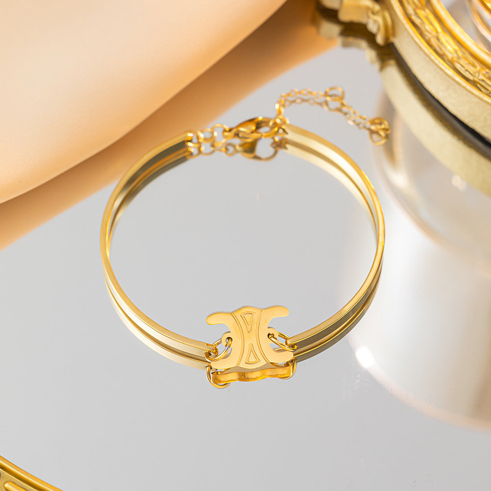 Arc de Triomphe Bracelet Design High-end Gold Bracelet For Women