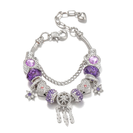 Fashion Fantasy Purple Bracelet Women Christmas Jewelry Gift